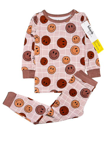 Fall Smiles Two Piece Long Sleeve Pajama Set- FINAL SALE