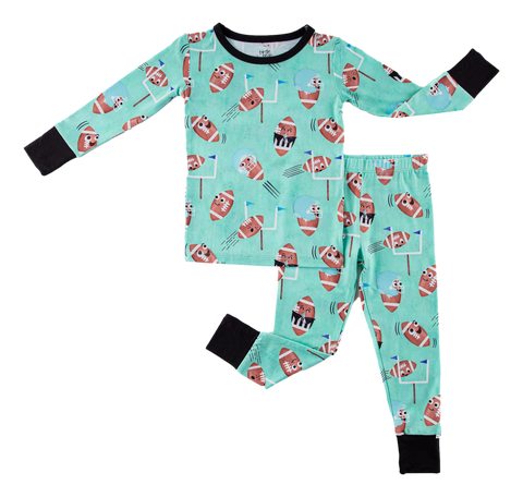 Elliot Two Piece Long Sleeve Pajama Set- Final Sale