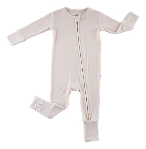 Ivory Ribbed Convertible Romper- Final Sale