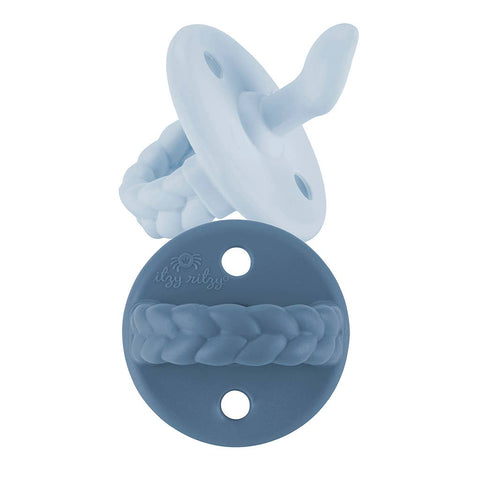Itzy Ritzy Sweetie Soother Orthodontic Pacifier Set- Blue