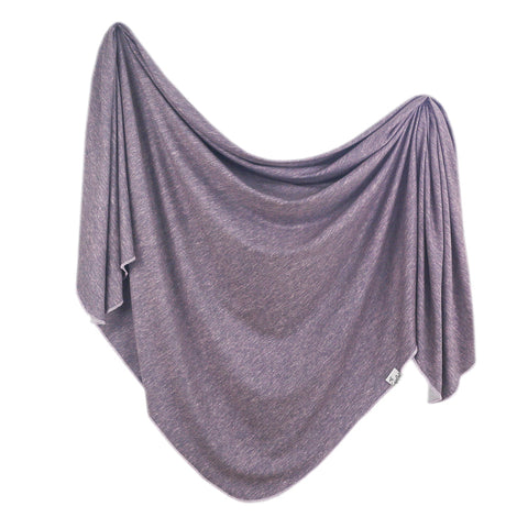 Copper Pearl Knit Swaddle Blanket- Violet