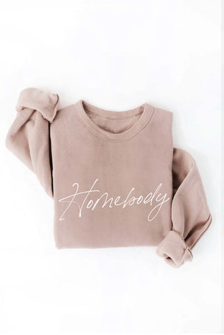 Women's Homebody Sweatshirt- Tan- FINAL SALE