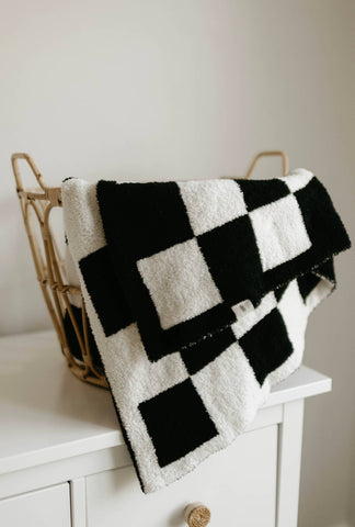 Black & Ivory Checkerboard | Blanket