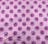 Pink Tie-Dye Smiley Two Piece Long Sleeve Pajama Set- FINAL SALE
