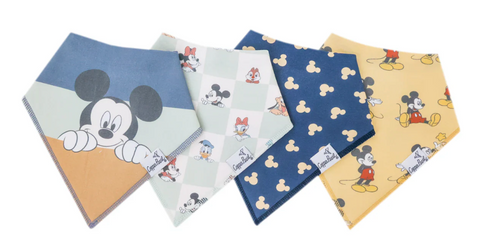 Mickey Mouse and Friends Bandana Bib Set