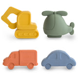 Vehicles Mold Free Bath Play Set- 4 Pack