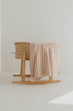 Houndstooth | Rosé & Cream Plush Blanket