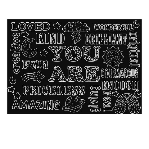 Chalkboard Placemat- Affirmations