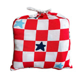 USA STAR CHECKER | Bamboo baby retro blanket swaddle- FINAL SALE