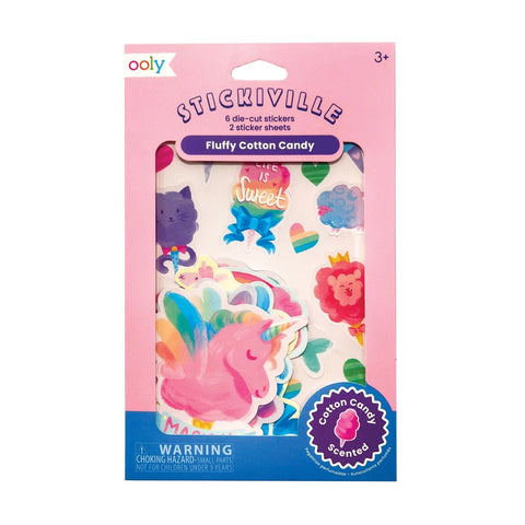 Stickiville Fluffy Cotton Candy Scented Stickers