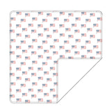 USA FLAG | Bamboo baby retro swaddle blanket- FINAL SALE