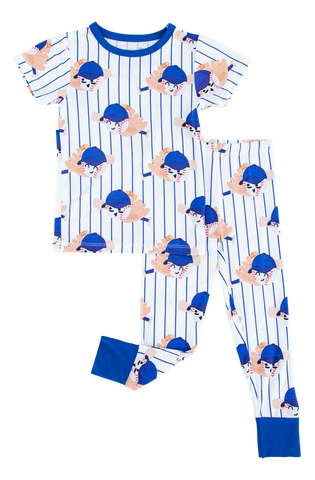 Griffey Two Piece Short Sleeve Pajama Set