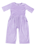 Lavender Velvet Leggy Jumpsuit