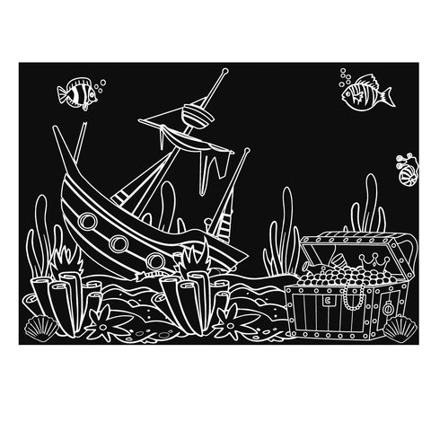 Chalkboard Placemat- Pirate Ship