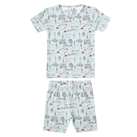 Trout Two Piece Short Sleeve Pajama Set