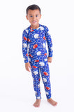 Troy Two Piece Long Sleeve Pajama Set- Final Sale