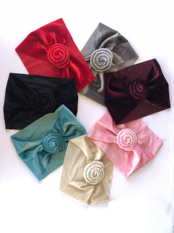 Velvet Rose Headwraps - All colors
