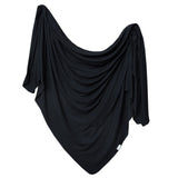 Copper Pearl Knit Swaddle Blanket- Midnight