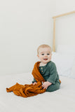 Copper Pearl Knit Swaddle Blanket- Powell