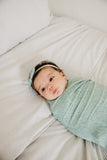 Copper Pearl Knit Swaddle Blanket- Emerson
