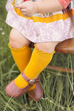 Marigold Lace Top Knee Highs