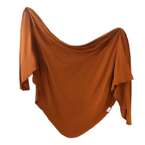 Copper Pearl Knit Swaddle Blanket- Powell