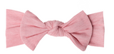 Copper Pearl Knit Headband Bow - Darling