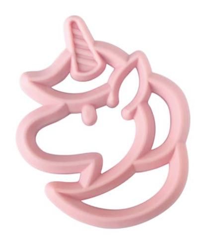 Itzy Ritzy Chew Crew Silicone Teether- Pink Unicorn