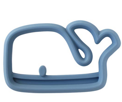 Itzy Ritzy Chew Crew Silicone Teether- Blue Whale
