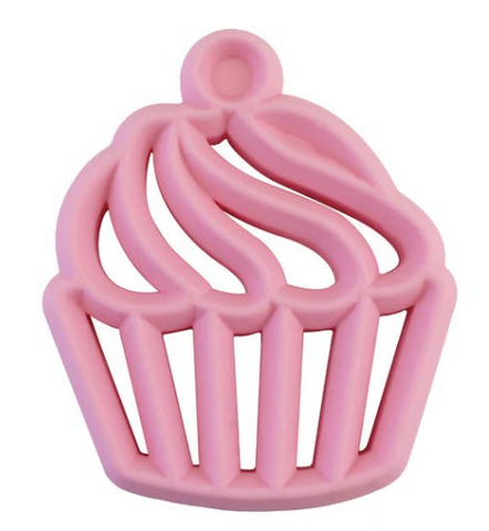 Itzy Ritzy Chew Crew Silicone Teether- Cupcake