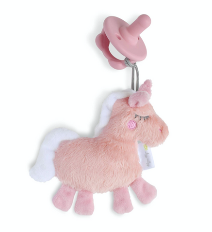 Itzy Ritzy Sweetie Pal Pacifier and Stuffed Animal- Unicorn