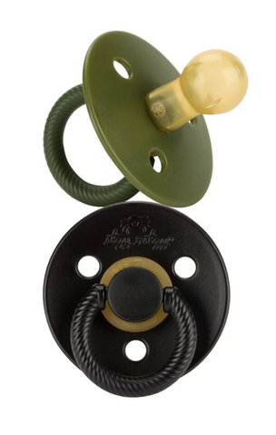 Itzy Soother Natural Pacifier Set- Camo/Midnight