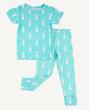 Two Piece Short Sleeve Pajama Set - Simon - Final Sale