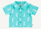 Short Sleeve Button Up Shirt- Simon- Final Sale