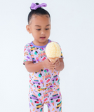 Abby Short Sleeve Two Piece Pajama Set- Final Sale