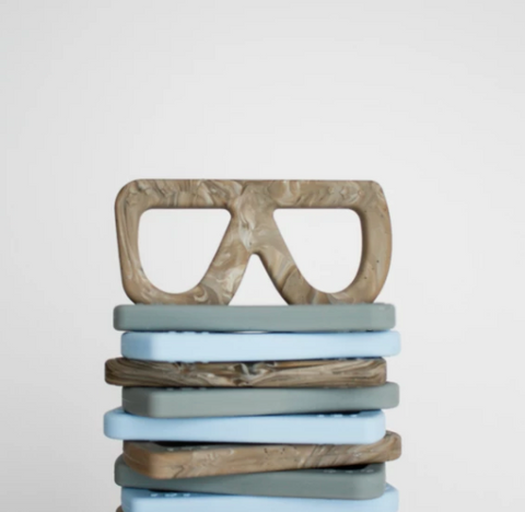 Glasses Teething Toy- Cement