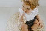 Dreamcatcher Silicone + Wood Teether - Moonstone