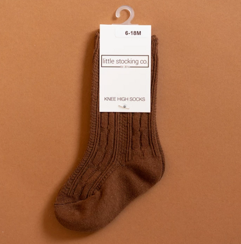 Chocolate Knee High Socks