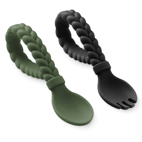 Sweetie Spoons Spoon and Fork Set- Camo and Midnight