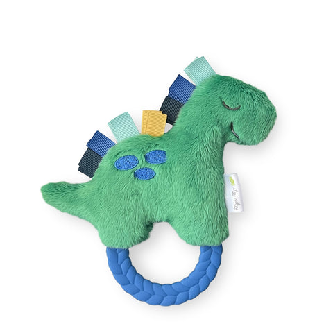Itzy Ritzy Dino Plush Rattle Pal with Teether