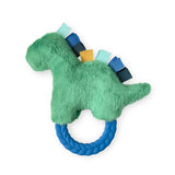 Itzy Ritzy Dino Plush Rattle Pal with Teether