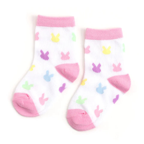 Pastel Bunny Midi Sock