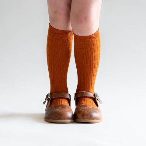 Pumpkin Spice Knee High Socks
