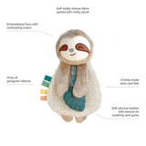 Itzy Ritzy Lovey Sloth Plush with Silicone Teether